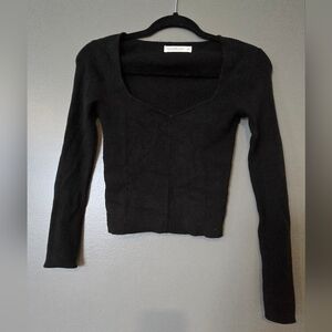 Abercrombie & Fitch Black Long Sleeve Tunic Soft A&F Collection